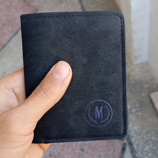 GU II Male Short Thin Wallet Brown – Stylish Slim Leather Wallet for Men