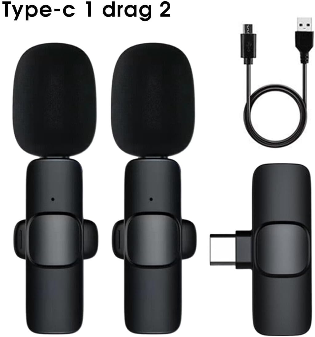 Compact dual microphone setup for mobile content creation