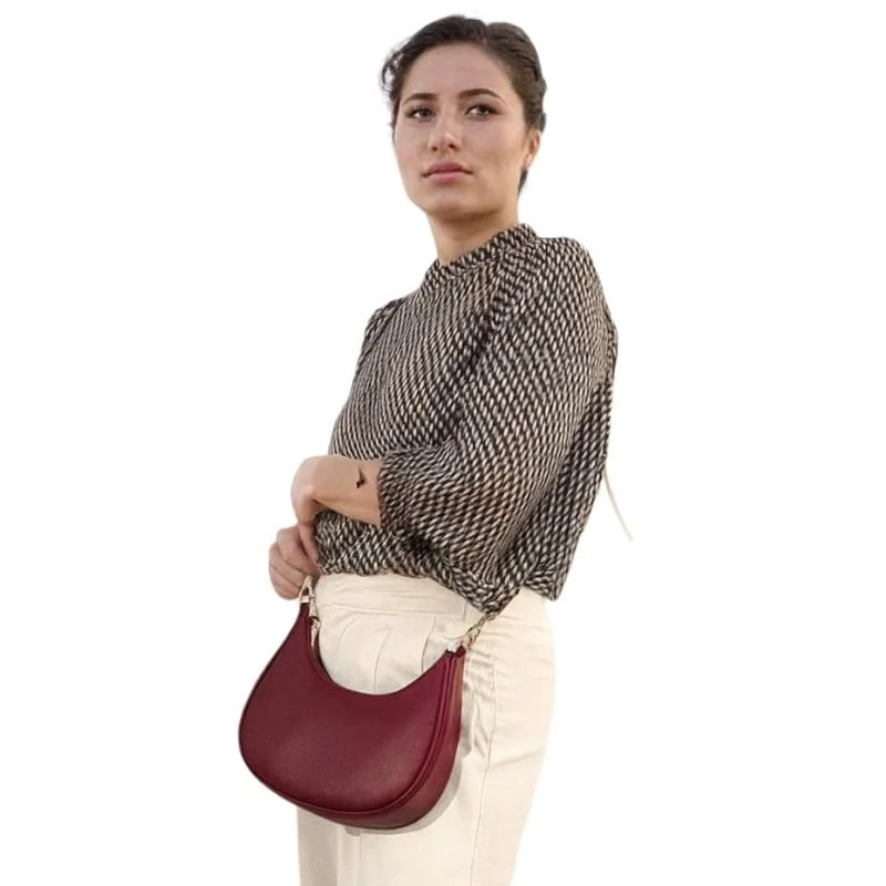 GrabitPK Luxury Crescent Shoulder Bag Front View