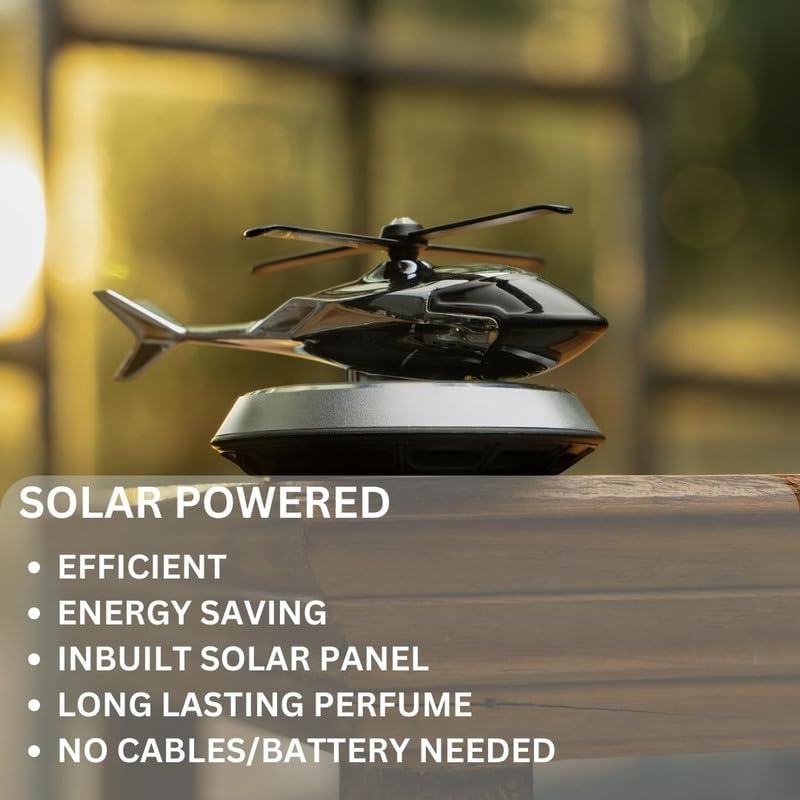 Refillable car aroma diffuser helicopter design