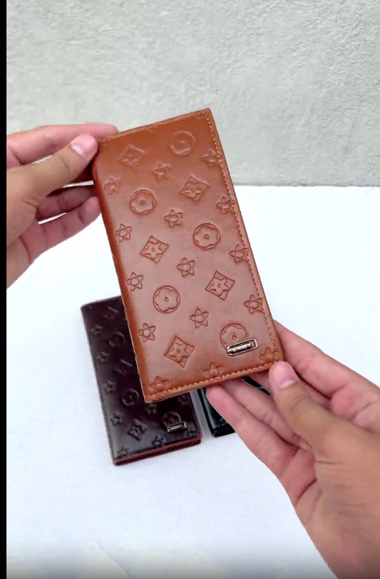 Monogram Luxe Long Wallet | Zip Around Purse with 14 Card Slots