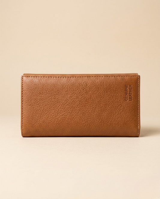 Unisex long wallet with spacious cash compartments