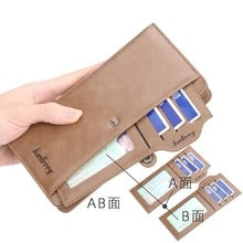 Unisex zipper wallet with gold zipper closure