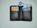 Unisex Slim Cow Leather Wallet Brown | Genuine Leather Bifold Wallet