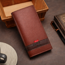 Black Long Wallet Purse | 14 Card Slots & Zipper Pocket