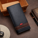 Black Long Wallet Purse | 14 Card Slots & Zipper Pocket