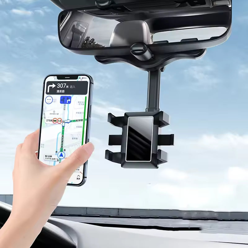Adjustable car phone stand for dashboard navigation support