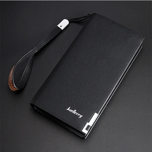 Balenberry premium long wallet black with 12 card slots
