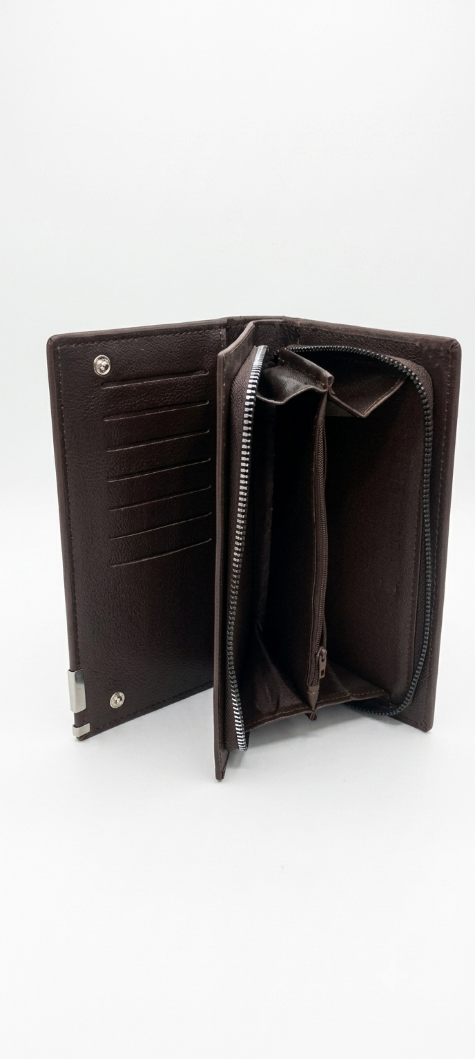 Balenberry Premium Long Wallet for Men & Women – 12 Card Slots