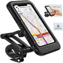 Bike handlebar mobile holder with protective rain case
