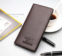 Black RFID wallet with transparent ID window