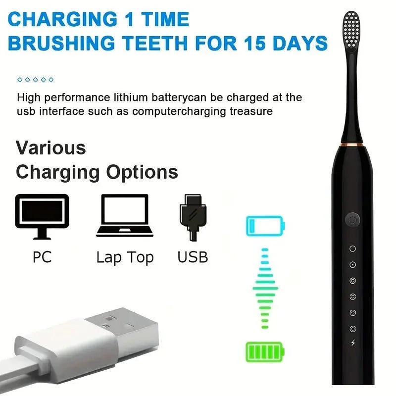 Lightweight sonic toothbrush for comfortable daily brushing