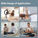 Collage of people using a device for various activities with text indicating 'Wide Range of Application'.