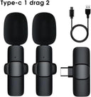Compact dual microphone setup for mobile content creation