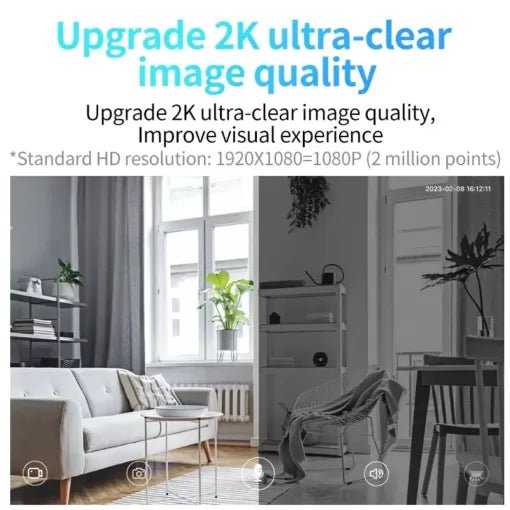 Compact wide-angle mini camera for workspace setup