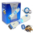 Electric fine-tooth hair cleaning comb with filter system