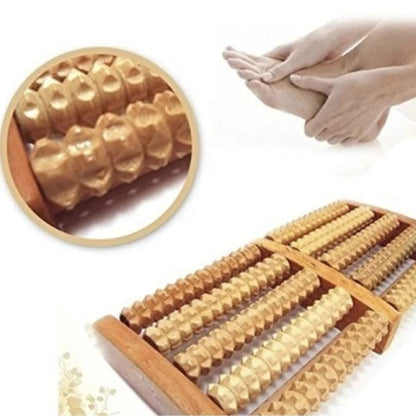 Ergonomic foot roller for pressure point stimulation