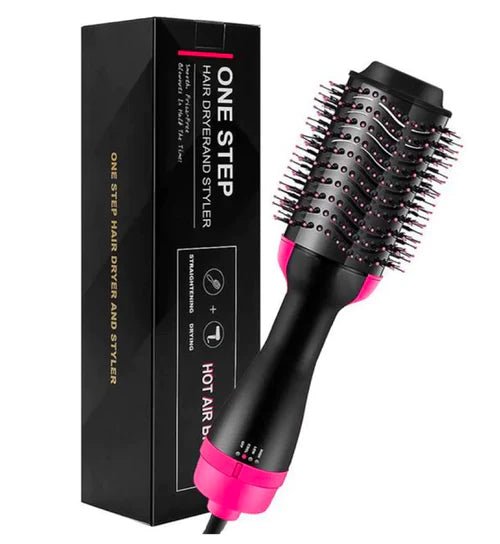 Ergonomic hair dryer brush for quick styling