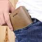 GOL zip leather wallet for men with coin pocket