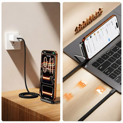 GrabitPK USB-C Fast Charge Cable with Alloy Connectors