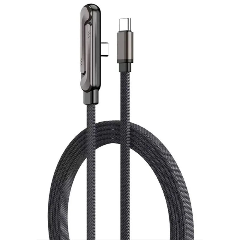 GrabitPK Braided USB-C Charging Cable with Built-In Stand