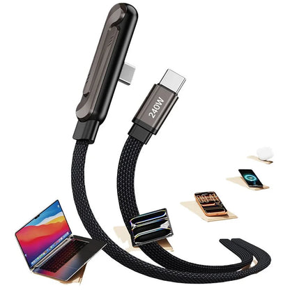 GrabitPK Premium Braided USB-C Charging Cable Close View