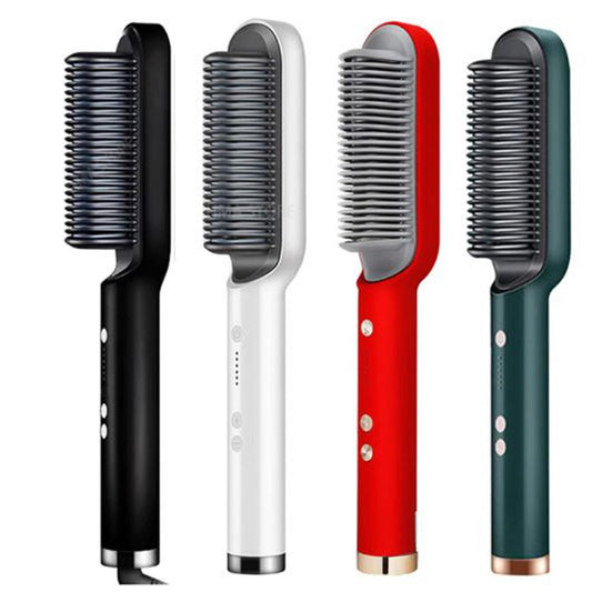 GrabitPK 909 hair straightening brush with adjustable heat settings