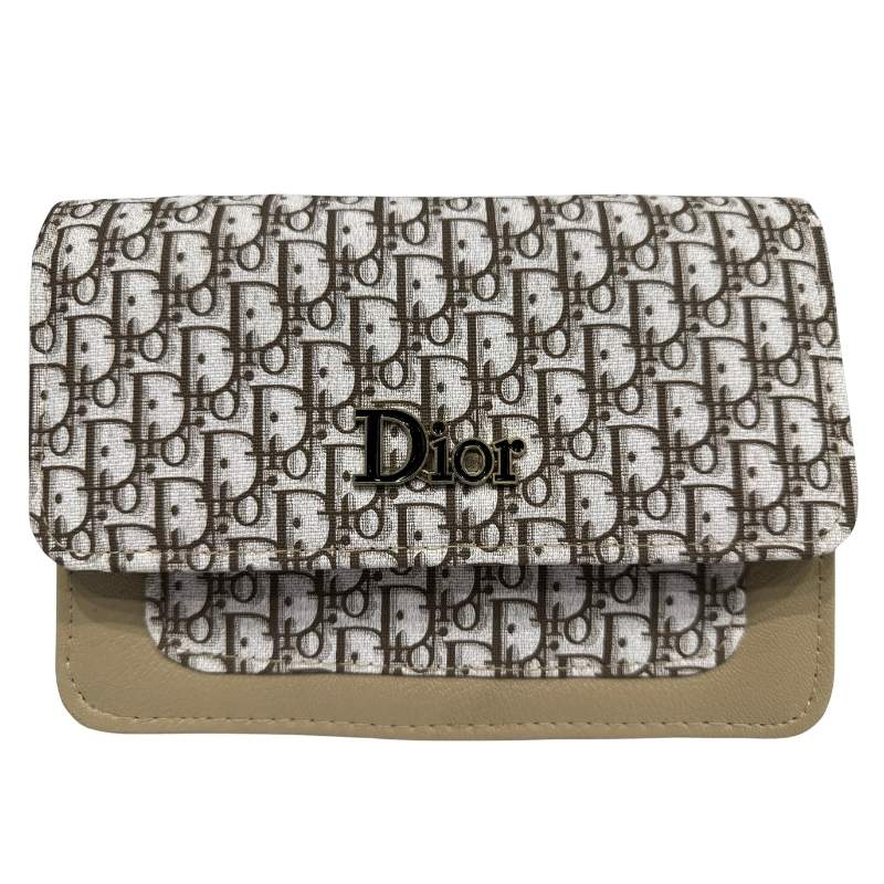 GrabitPK Fashionable Canvas and Leather Clutch for Women