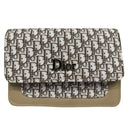 GrabitPK Fashionable Canvas and Leather Clutch for Women