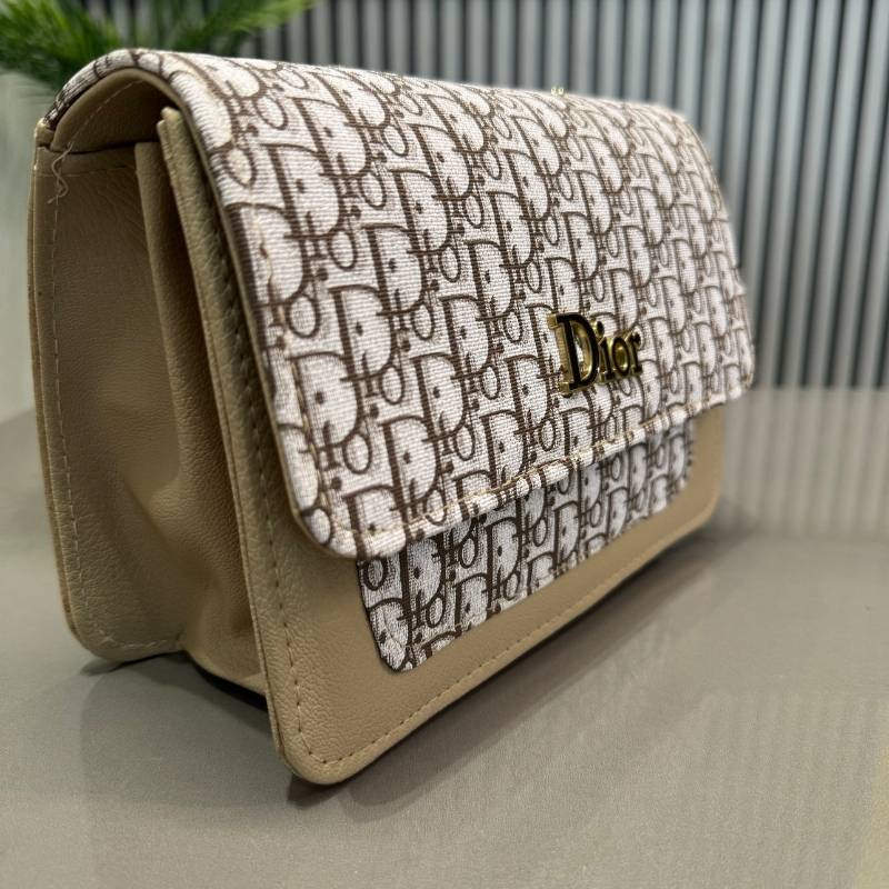 GrabitPK Premium Monogram Clutch with Flap Closure