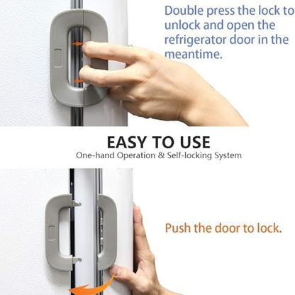 GrabitPK adhesive refrigerator security lock for daily use