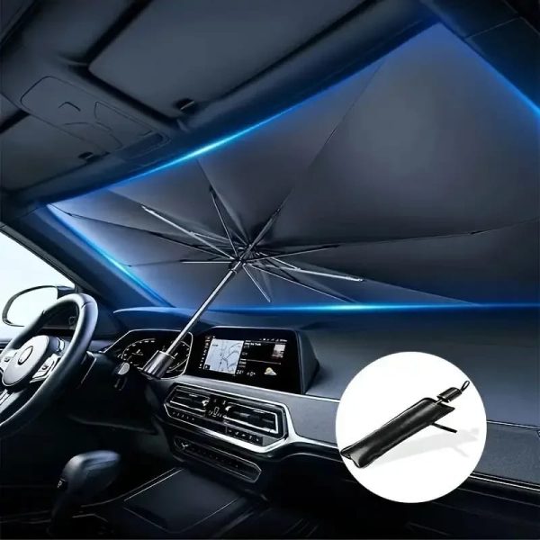 GrabitPK car dashboard protection sunshade with foldable design