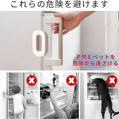 GrabitPK compact refrigerator locking solution for home use