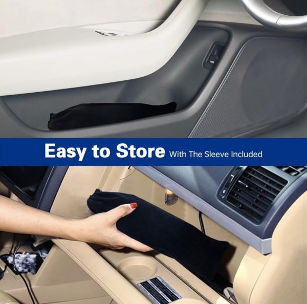 GrabitPK compact umbrella car sunshade folded for storage