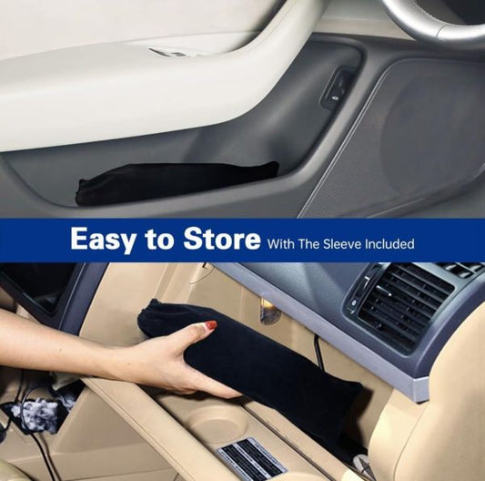 GrabitPK compact umbrella car sunshade folded for storage