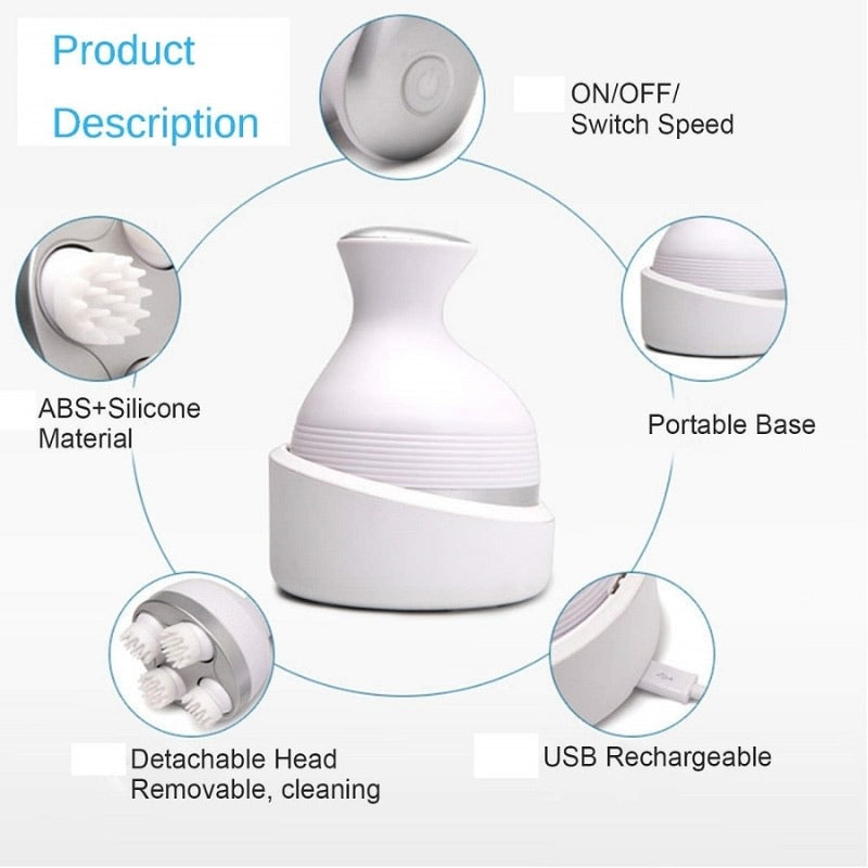 GrabitPK electric massager for scalp neck and shoulders
