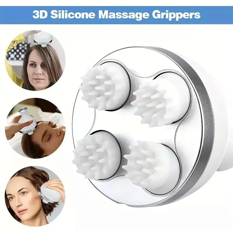 GrabitPK electric scalp massager with four rotating massage heads