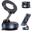 GrabitPK foldable magnetic car phone holder with 360 degree rotation