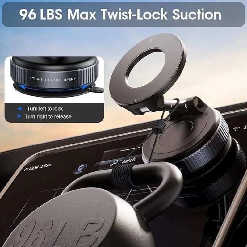 GrabitPK foldable magnetic mobile holder for windshield installation
