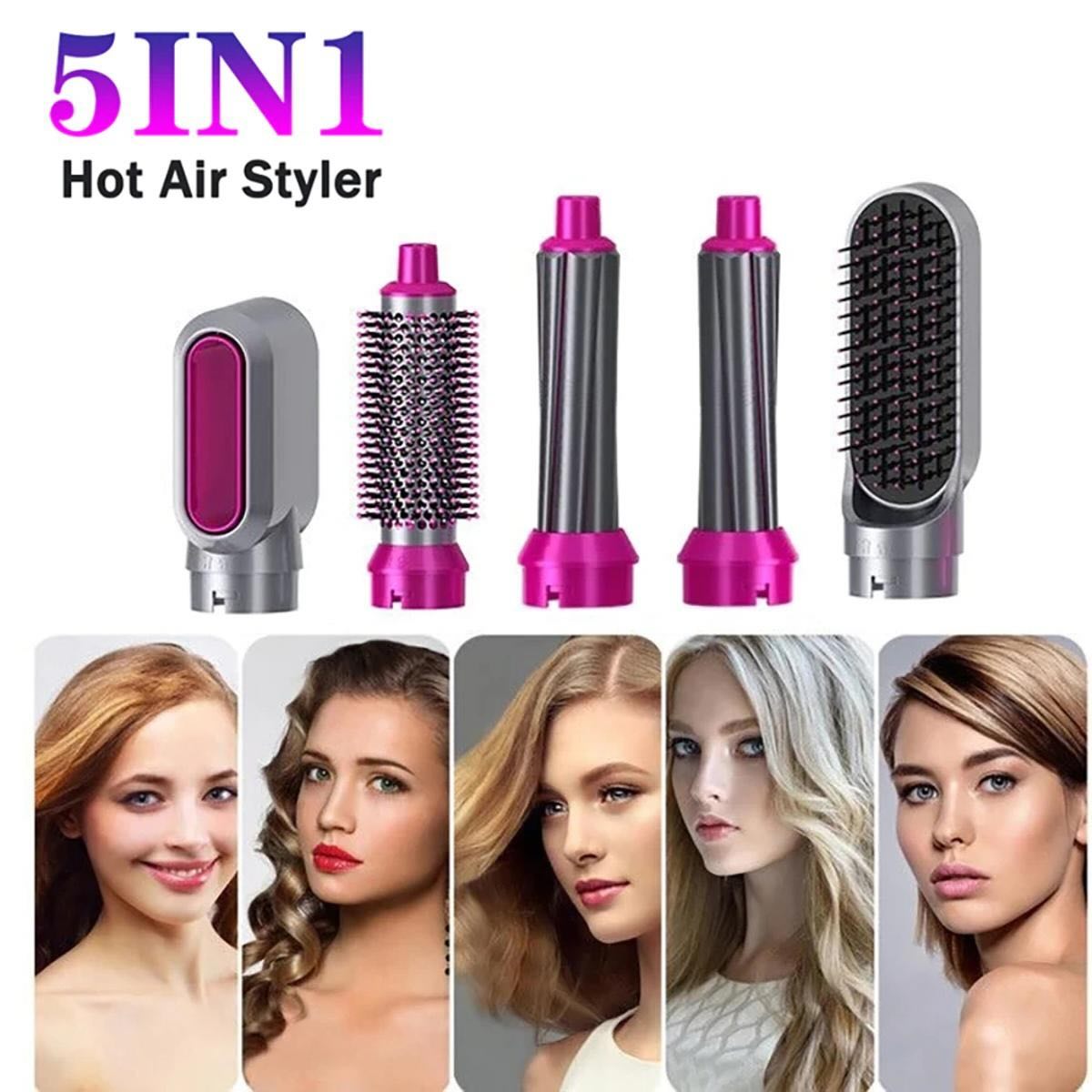 GrabitPK hair brush styling kit with detachable heads