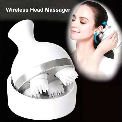 GrabitPK handheld electric head massager for daily relaxation