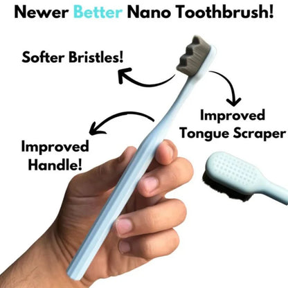 GrabitPK micro nano bristle toothbrush for adults and kids