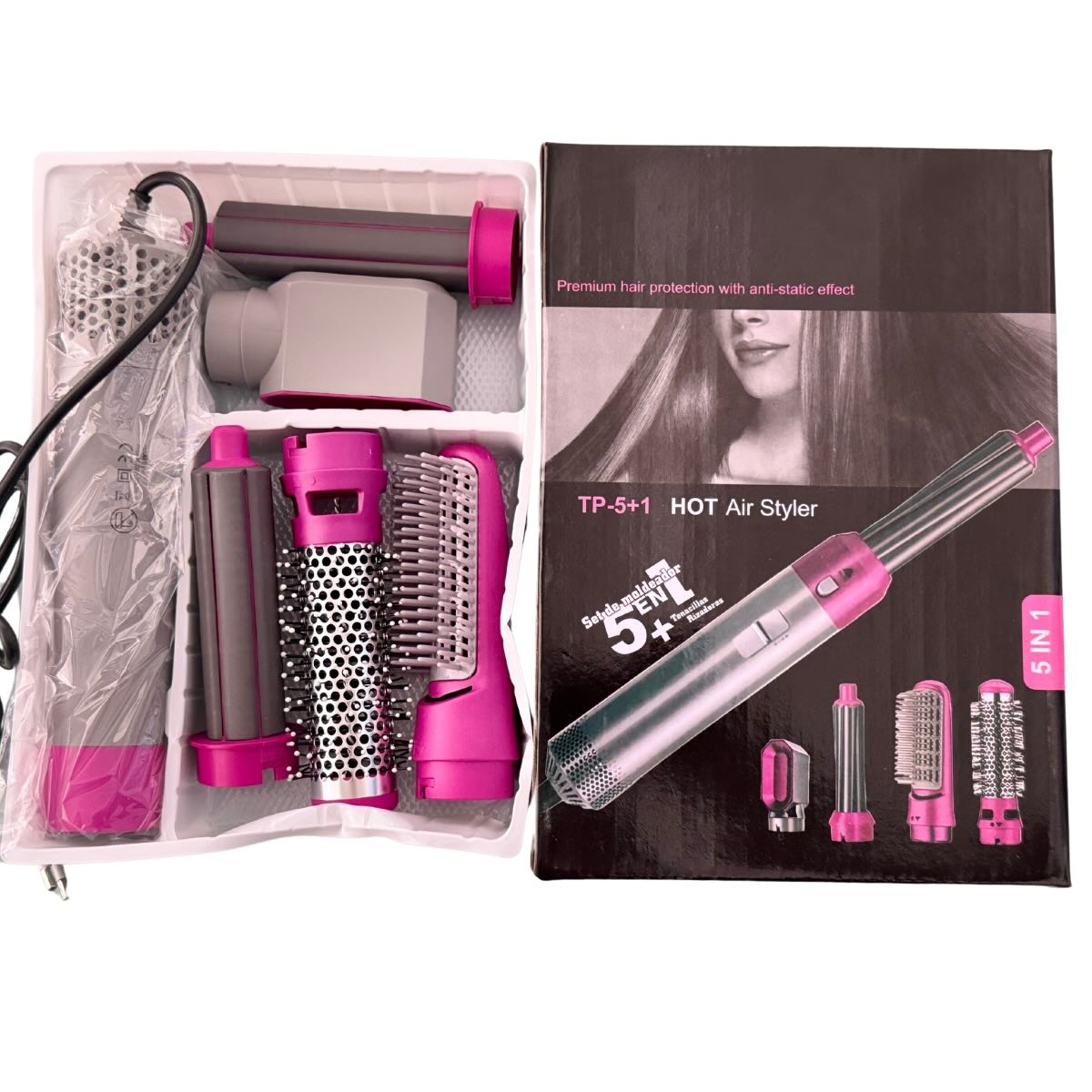 GrabitPK multi attachment hair care tool for different hairstyles