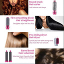 GrabitPK multi function hair styling brush with curling attachment