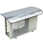 GrabitPK outdoor AC unit shade cover installed on air conditioner condenser