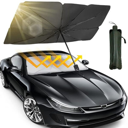 GrabitPK reflective car windshield sunshade for daily heat protection