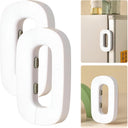 GrabitPK refrigerator door safety lock with double button design