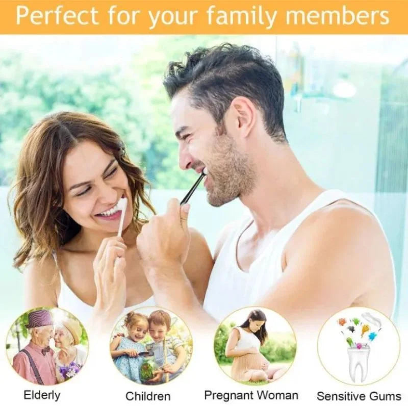 GrabitPK oral care nano toothbrush with ergonomic handle