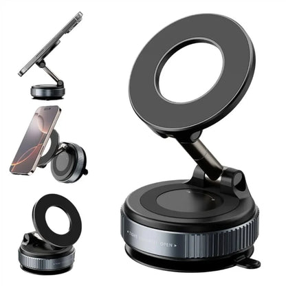 GrabitPK universal magnetic smartphone holder mounted on car dashboard