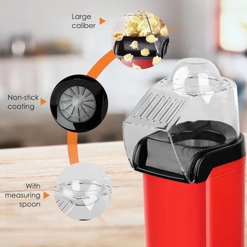 Healthy popcorn maker without oil for family use